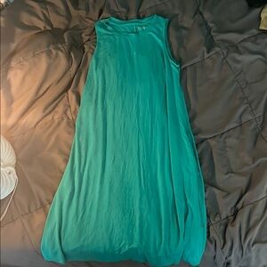 Sleeveless Teal Dress
